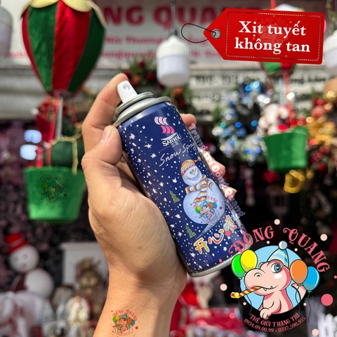 Bình xịt tuyết (tan, không tan)