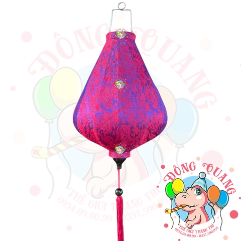 Lồng đèn Hội An vải gấm - dáng kim cương