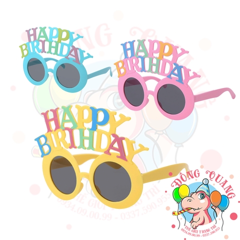 Mắt kính Happy birthday