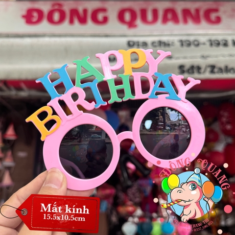 Mắt kính Happy birthday