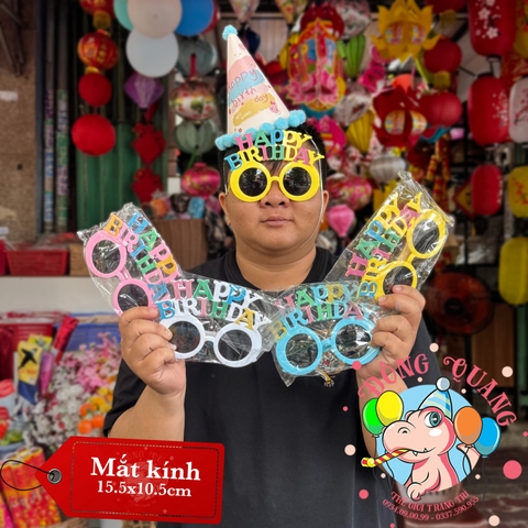 Mắt kính Happy birthday