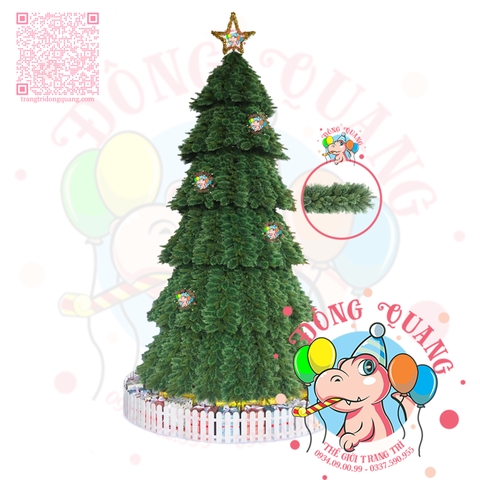 Cây thông khổng lồ 2 loại lá PE, cước nở hoa