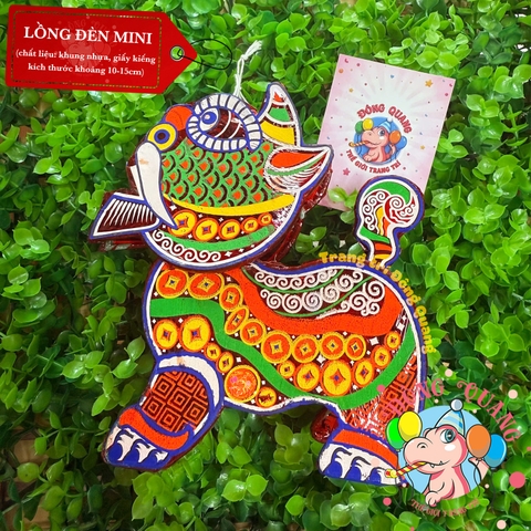 Đèn giấy kiếng khung nhựa mini loại 3