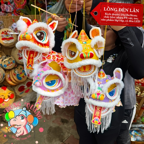 Lồng Đèn Lân Sư Nhựa Lắp Ráp