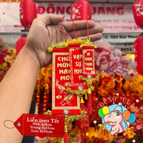 Liễn treo Tết 4-6-8cm