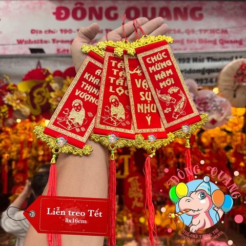 Liễn treo Tết 4-6-8cm