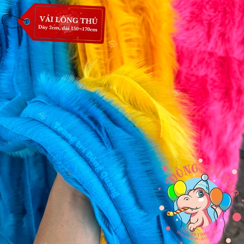 Vải lông thú dán lồng đèn Trung thu