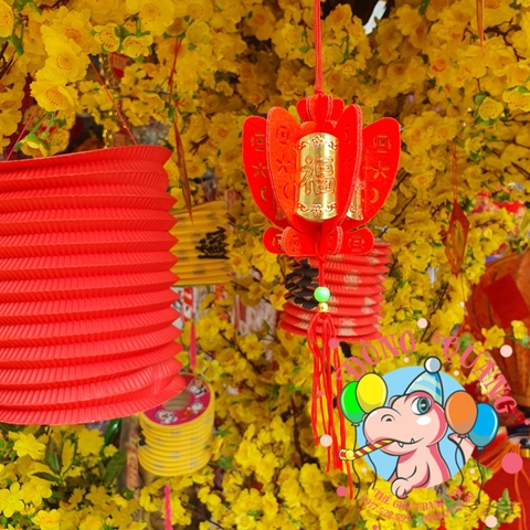 Dây treo lồng đèn nỉ nhung nhỏ