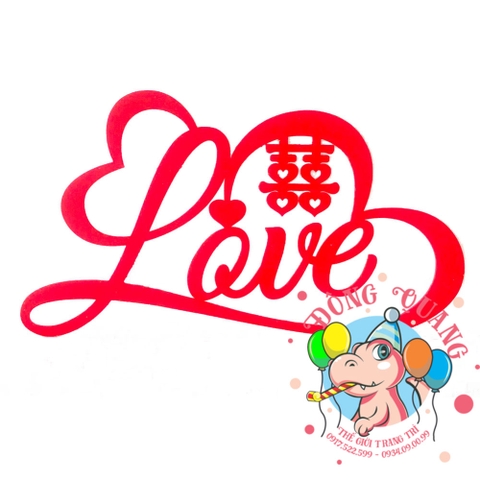 Chữ Love song hỷ mica