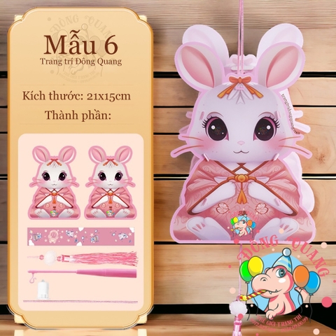 Đèn Trung thu Thỏ Ngọc hot trend 2024 (06 mẫu)