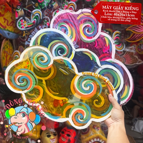 Lồng Đèn Đám Mây Giấy Kiếng truyền thống
