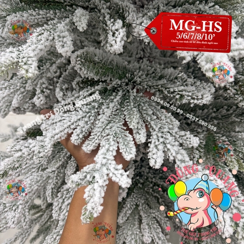 Cây thông PE, PVC MG phủ tuyết