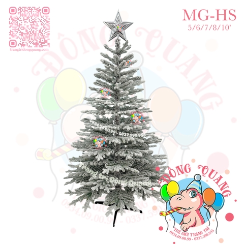 Cây thông PE, PVC MG phủ tuyết