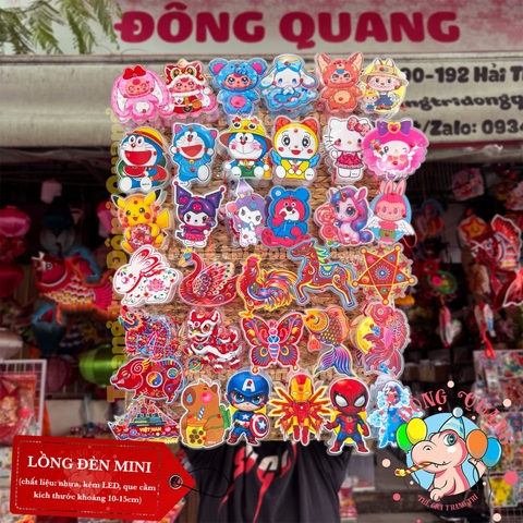 Combo lồng đèn mini nhựa 2 mảnh