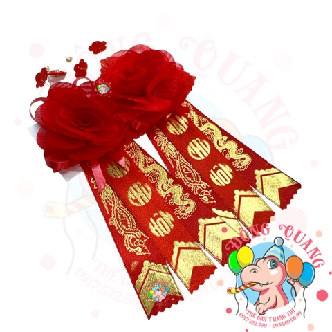 Set 02 Hoa hồng cưới cài áo chủ hôn nhà trai, nhà gái