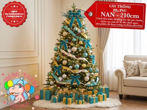 Cây thông PE, PVC NAN (NAN - cành tự động xoè)