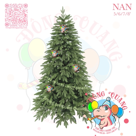 Cây thông PE, PVC NAN (cành tự động xoè)