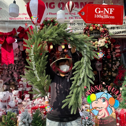 Dây trang trí lá PE