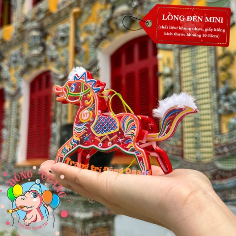 Đèn giấy kiếng khung nhựa mini loại 1