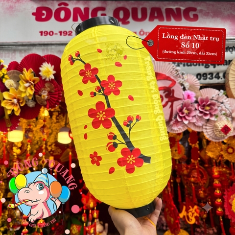 Lồng đèn Nhật Bản vải trụ Hoa Anh Đào (cặp)