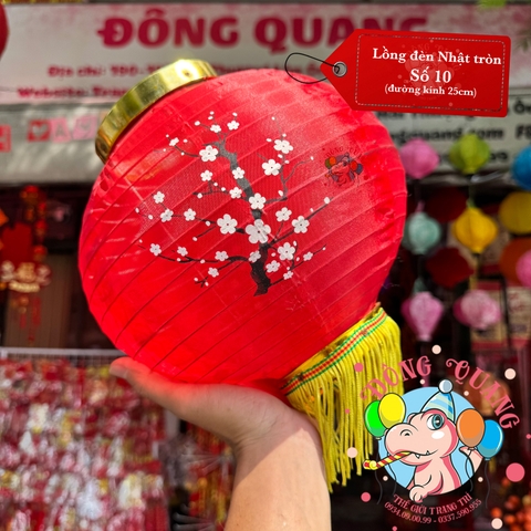 Lồng đèn Nhật Bản vải tròn Hoa Anh Đào (cặp)