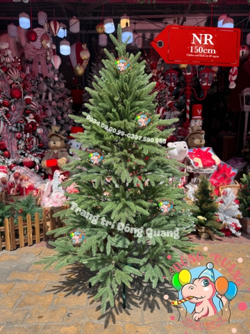 Cây thông toàn bộ lá PE (cành tự động xoè)