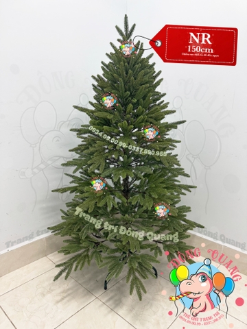 Cây thông toàn bộ lá PE (cành tự động xoè)