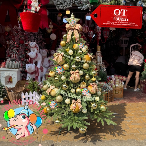 Cây thông 3 loại lá PE (cành tự động xoè)