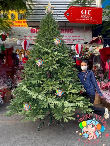 Cây thông 3 loại lá PE (cành tự động xoè)