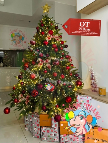 Cây thông 3 loại lá PE (cành tự động xoè)