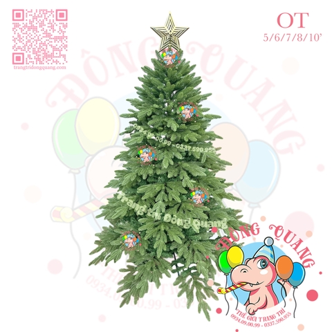 Cây thông 3 loại lá PE (cành tự động xoè)