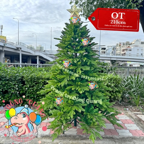 Cây thông 3 loại lá PE (cành tự động xoè)