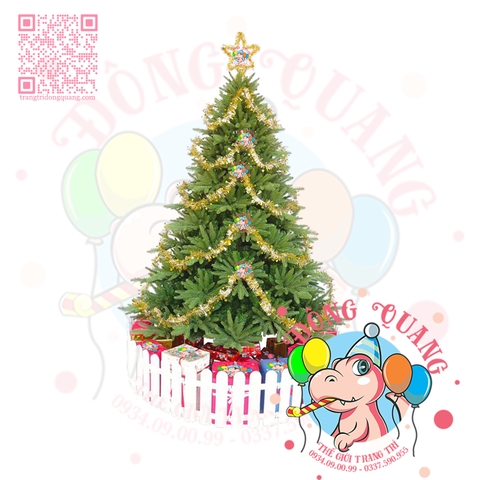 Cây thông 3 loại lá PE (cành tự động xoè)