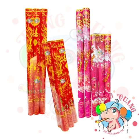 Pháo giấy kim tuyến, cánh hoa hồng