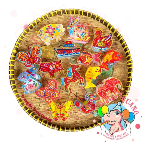 Combo lồng đèn mini nhựa 2 mảnh