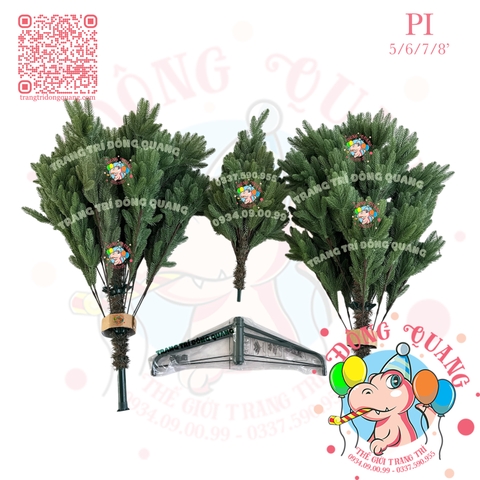 Cây thông toàn bộ lá PE (PI - cành tự động xoè)