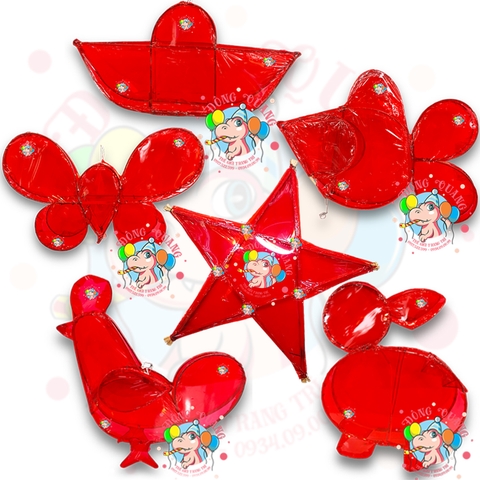 Lồng đèn Trung thu giấy kiếng chưa trang trí