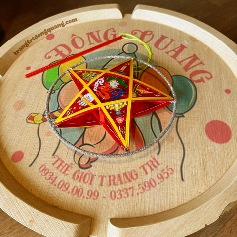 Đèn Trung thu giấy kiếng khung nhựa lớn 25cm