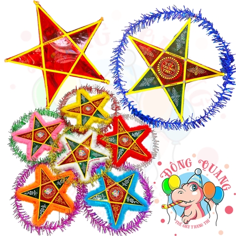 Đèn Trung thu Ông sao giấy kiếng