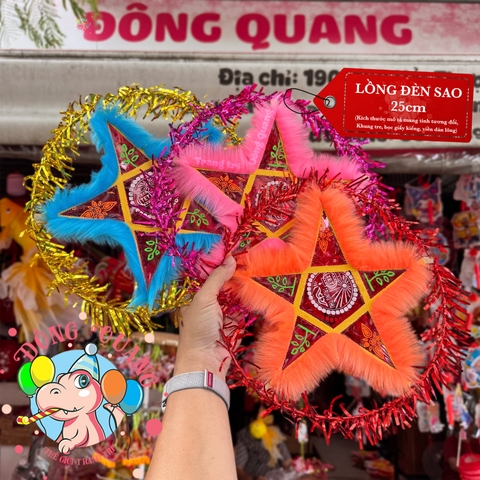 Đèn Trung thu Ông sao giấy kiếng