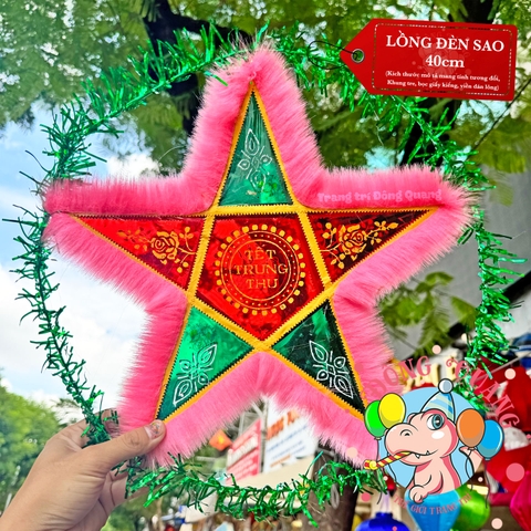 Đèn Trung thu Ông sao giấy kiếng