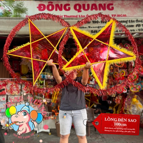 Đèn Trung thu Ông sao giấy kiếng