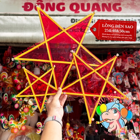 Đèn Trung thu Ông sao giấy kiếng