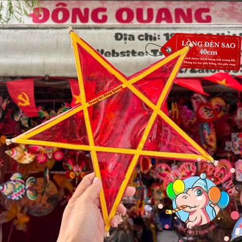 Đèn Trung thu Ông sao giấy kiếng