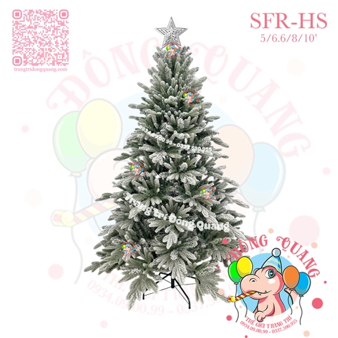 Cây thông PE-SFR phủ tuyết (cành tự động xoè)