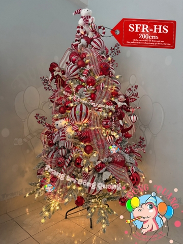 Cây thông PE-SFR phủ tuyết (cành tự động xoè)