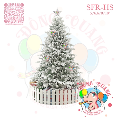 Cây thông PE-SFR phủ tuyết (cành tự động xoè)