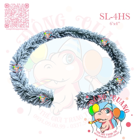 Sợi lá trang trí phủ tuyết