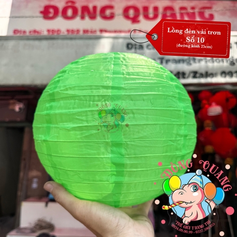 Lồng đèn vải tròn trơn