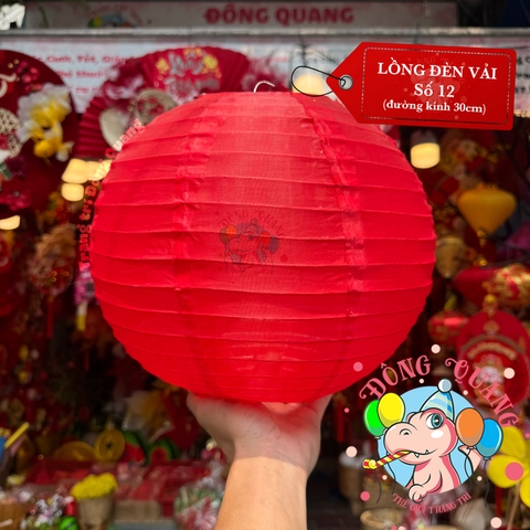 Lồng đèn vải tròn trơn